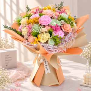 Bó Hoa Nến Thơm Nghệ Thuật “Vũ Khúc Ánh Dương” (30 Bông) – Can Lãnh